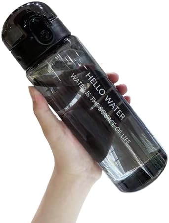 Botella de Agua Deportiva 780ml con Asa (Negro)